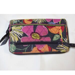 Vera Bradley Jazzy Bloom All In One Turn Lock Clutch Y2k Hipster Grunge Wallet